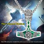 Thor's Hammer Necklace in Sterling Silver