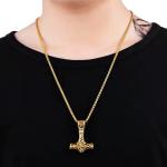 Viking Mjolnir Hammer Pendant Necklace