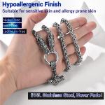 Viking Thor Hammer and Axe Jewelry Set