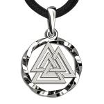 Valknut Viking Necklace - Sterling Silver Pendant