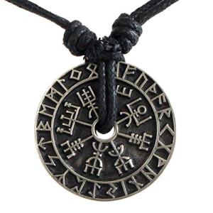 Norse Amulet Pendant Necklace with Viking Symbols