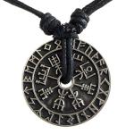 Norse Amulet Pendant Necklace with Viking Symbols