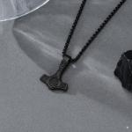 Thors Hammer Necklace with Celtic Knot Design
