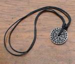 Norse Amulet Pendant Necklace with Viking Symbols