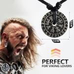Double-Sided Viking Necklace with Norse Symbols
