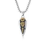 Odin's Spear Head Valknut Viking Necklace with Chain