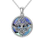 Valknut Tree of Life Sterling Silver Necklace