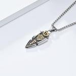 Odin's Spear Head Valknut Viking Necklace with Chain