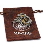 Norse Yggdrasil Wolf Rune Necklace with Valknut Bag