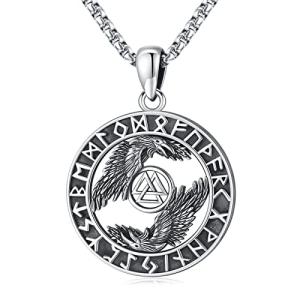 Viking Raven Necklace - Norse Pagan Jewelry