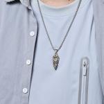 Odin's Spear Head Valknut Viking Necklace with Chain