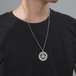 Viking Valknut Necklace for Men in Stainless Steel