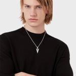 Sterling Silver Viking Arrowhead Necklace for Men