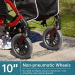 ELENKER 2-in-1 Rollator Walker and Transport Chair