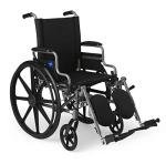 Lightweight Wheelchair with Swing-Back and Elevating Leg Rests