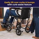 Drive Medical Folding Transport Wheelchair with Footrest