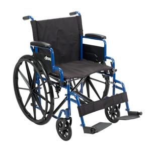 Drive Medical Blue Streak Wheelchair with Desk Arms