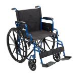 Drive Medical Blue Streak Wheelchair with Desk Arms