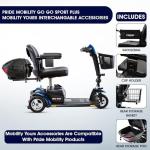 Go Go Sport 3-Wheel Scooter with Accessories