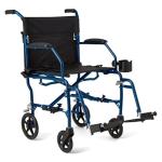 Lightweight Foldable Transport Wheelchair for Seniors
