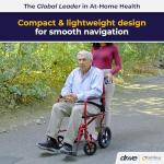 Lightweight Folding Transport Wheelchair for Seniors