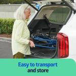 Lightweight Foldable Transport Wheelchair for Seniors