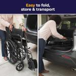 Drive Medical Silver Sport 1 Folding Wheelchair