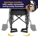 Drive Medical Silver Sport 1 Folding Wheelchair