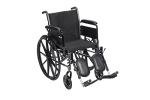 Lightweight Folding Wheelchair with Elevating Leg Rest