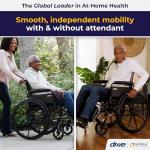 Lightweight Folding Wheelchair with Elevating Leg Rest