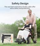 Lightweight Walker Wheelchair Combo for Seniors