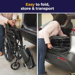 Lightweight Folding Wheelchair with Elevating Leg Rest