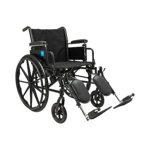 Height Adjustable 20” Wheelchair with Elevating Legrests