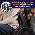 Lightweight Folding Wheelchair with Elevating Leg Rest