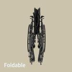 Height Adjustable 20” Wheelchair with Elevating Legrests