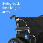 Height Adjustable 20” Wheelchair with Elevating Legrests