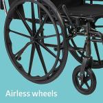 Height Adjustable 20” Wheelchair with Elevating Legrests