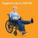 Height Adjustable 20” Wheelchair with Elevating Legrests