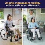 Drive Medical Ultra-Lite Folding Wheelchair, 18” Seat