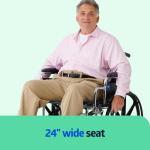Extra-Wide Bariatric Wheelchair for Adults and Seniors