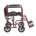 Drive Medical Lightweight Folding Wheelchair with Red Accents