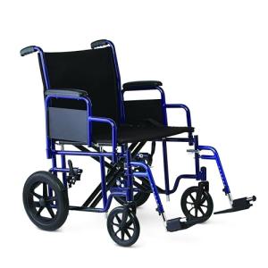 Medline Heavy Duty Bariatric Transport Chair, 500 lbs