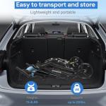 Lightweight Portable Wheelchair for Seniors - Blue