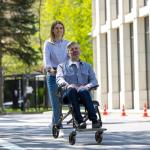 Lightweight Portable Wheelchair for Seniors - Blue