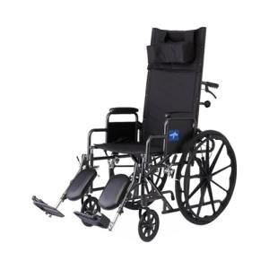 Medline 18" Reclining Wheelchair with Elevating Leg Rests