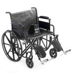 Bariatric Wheelchair with Adjustable Height and Armrests