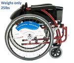 Karman S-115 Lightweight Ergonomic Wheelchair, Red