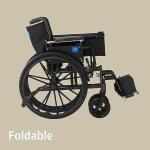 Medline Adjustable Wheelchair with Swing-Away Footrests