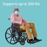 Medline Adjustable Wheelchair with Swing-Away Footrests