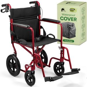 Lightweight Folding Wheelchair with Hand Brakes